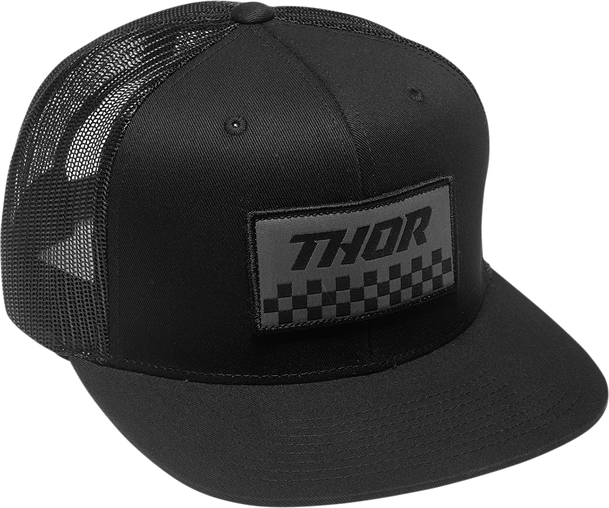 THOR Checker Hat - Black/Charcoal 2501-3672