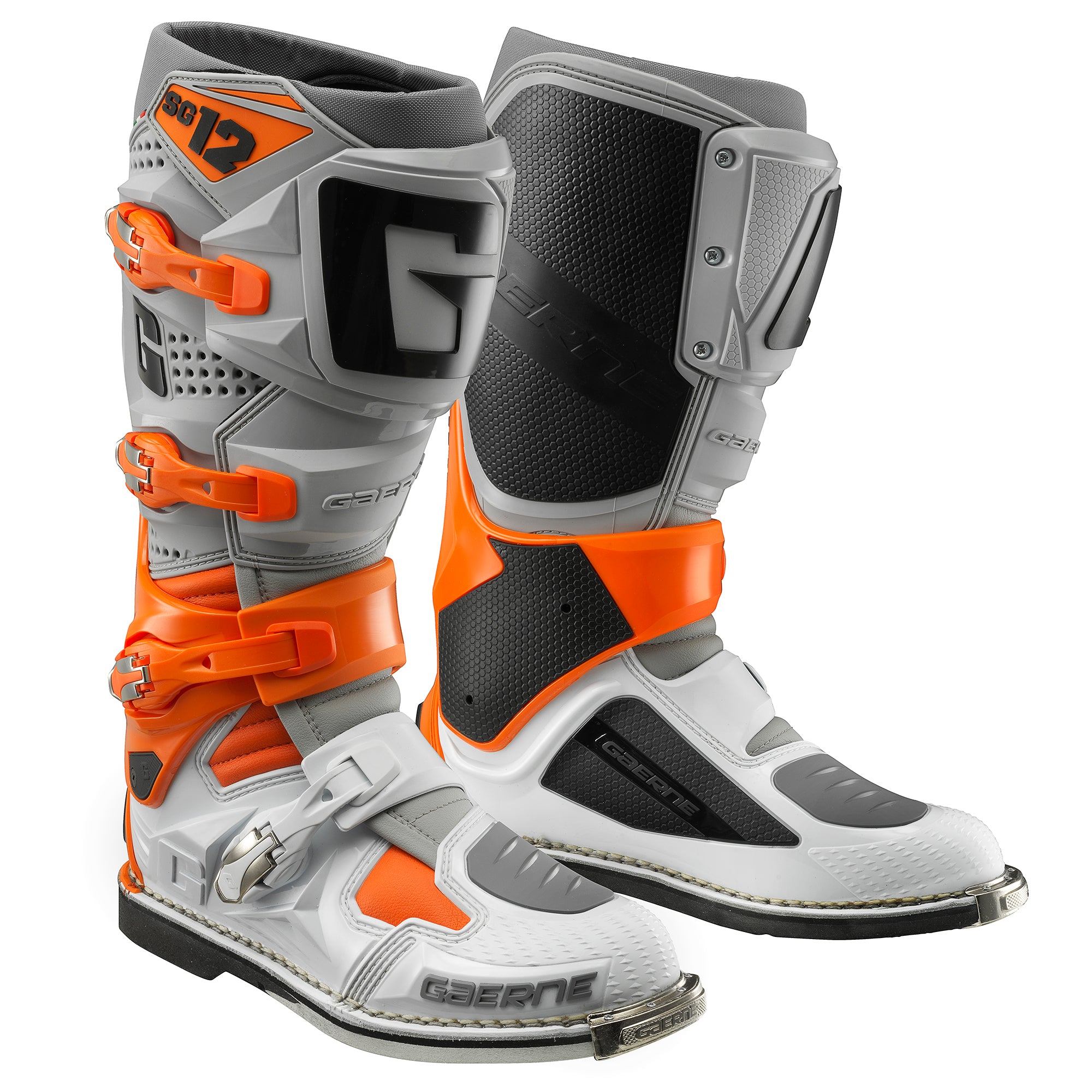 Sg 12 Boots Orange/Grey/White Sz 12