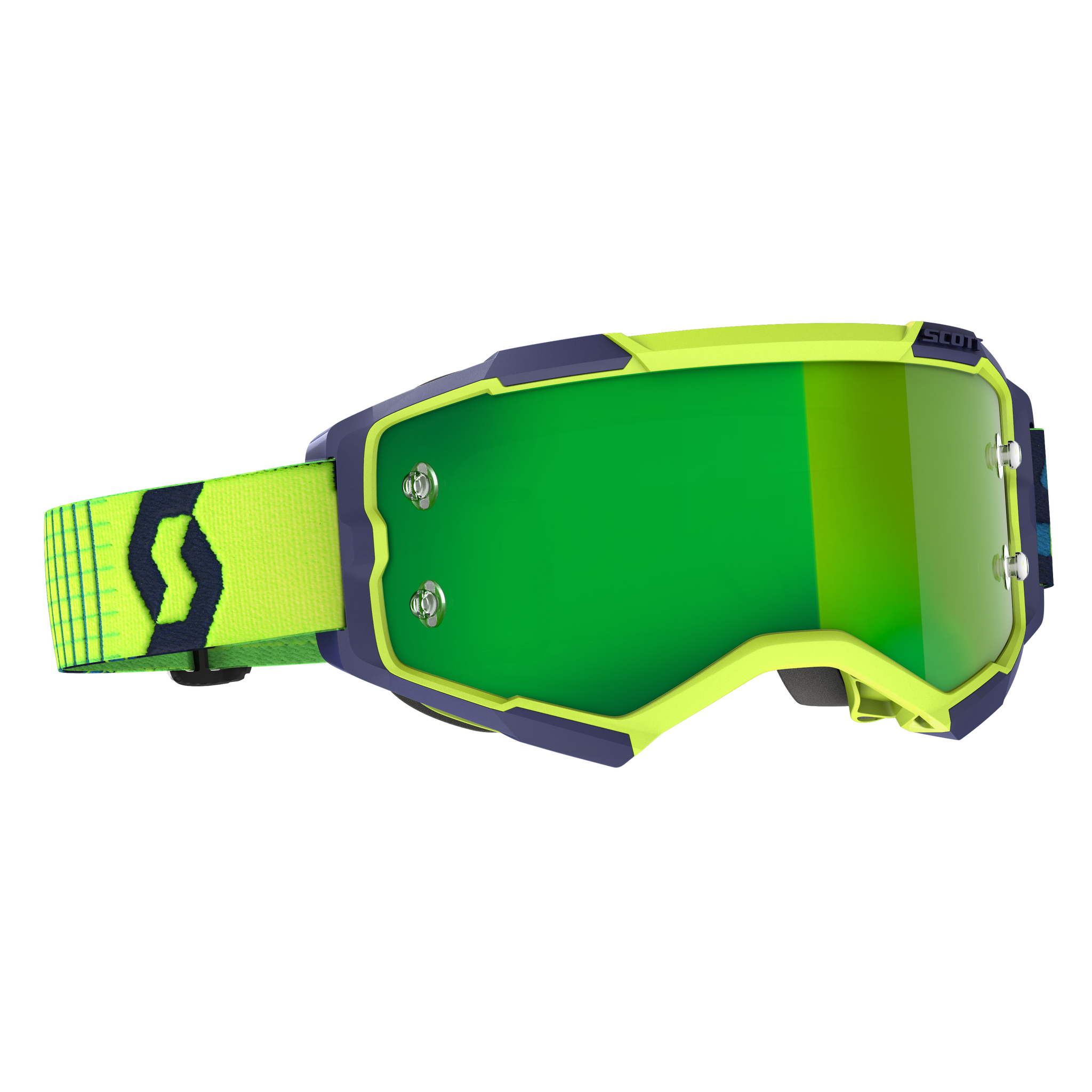 Fury Goggle Blue/Yellow Green Chrome Works Lens